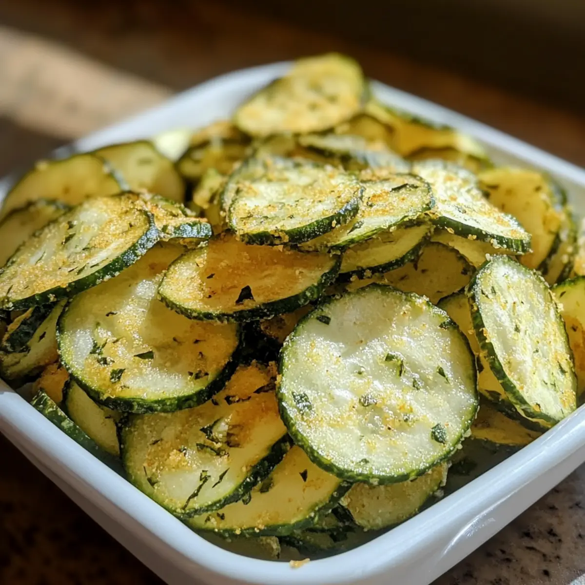 Crunchy Ranch Cucumber Chips Recipe