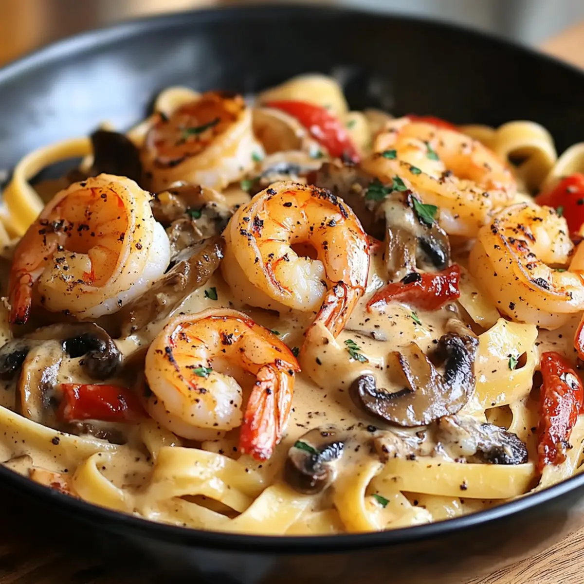 Blackened Shrimp Stroganoff