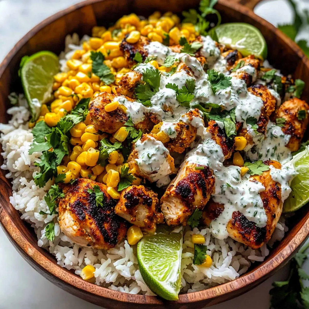Street Corn Chicken Bowl