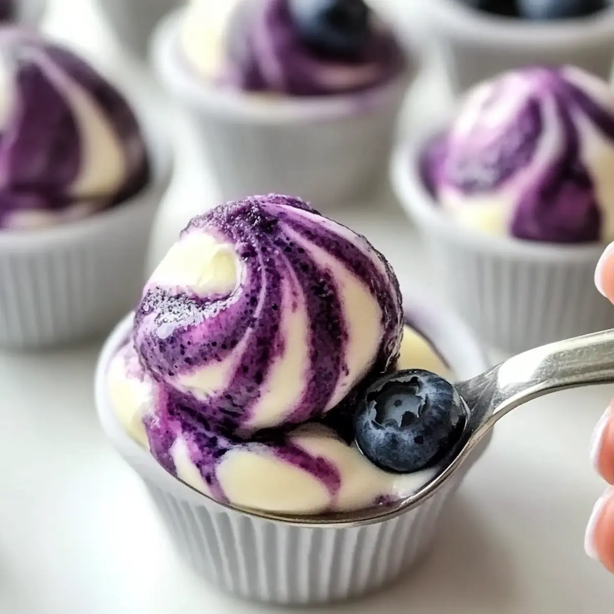 Blueberry Swirl Yogurt Bites