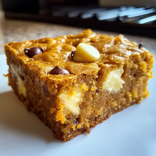 Pumpkin Blondies