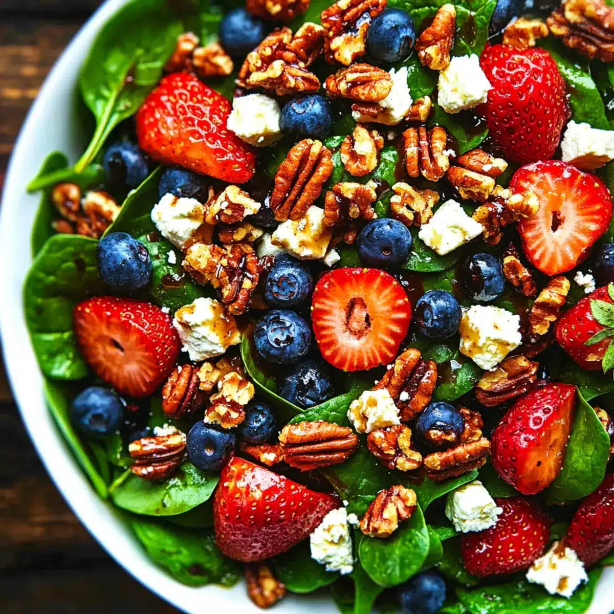Strawberry Spinach Salad