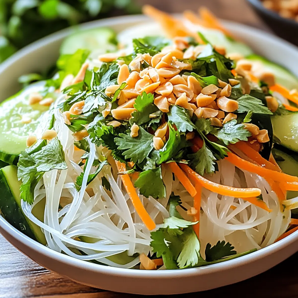 Vietnamese Noodle Salad with Tangy Dressing