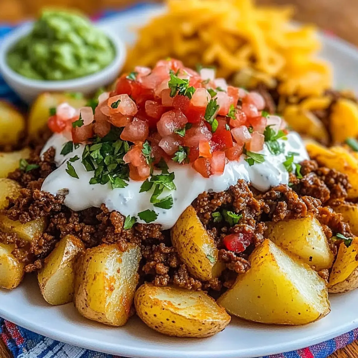 Cheesy Taco Potatoes