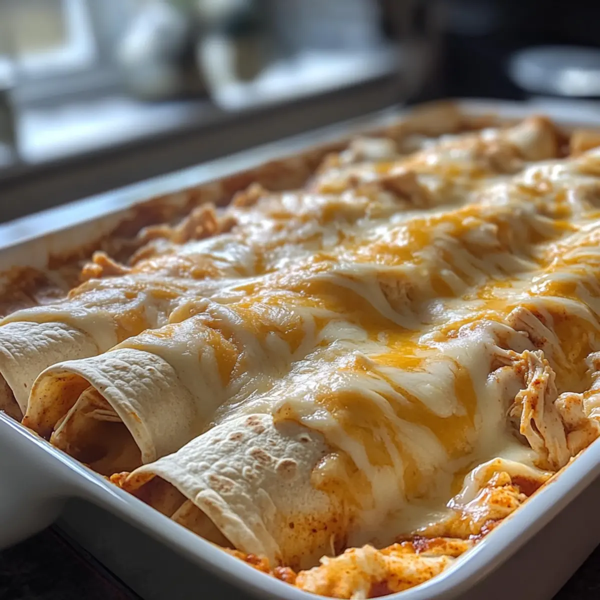 Protein Chicken Enchiladas