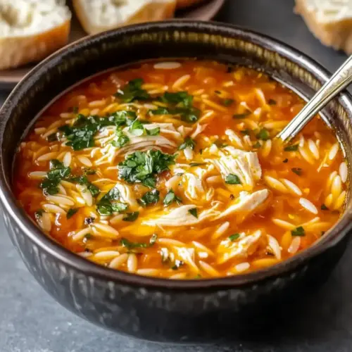 Chicken Orzo Tomato Soup Recipe