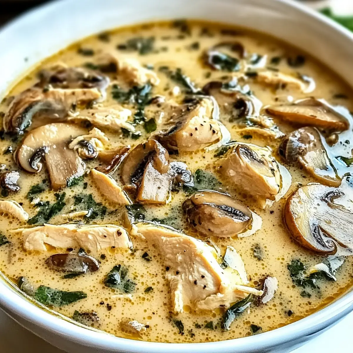 Rotisserie Chicken Mushroom Soup