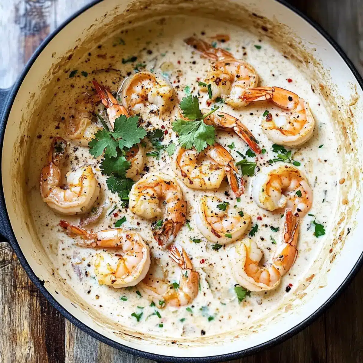 Garlic Shrimp in Coconut Milk