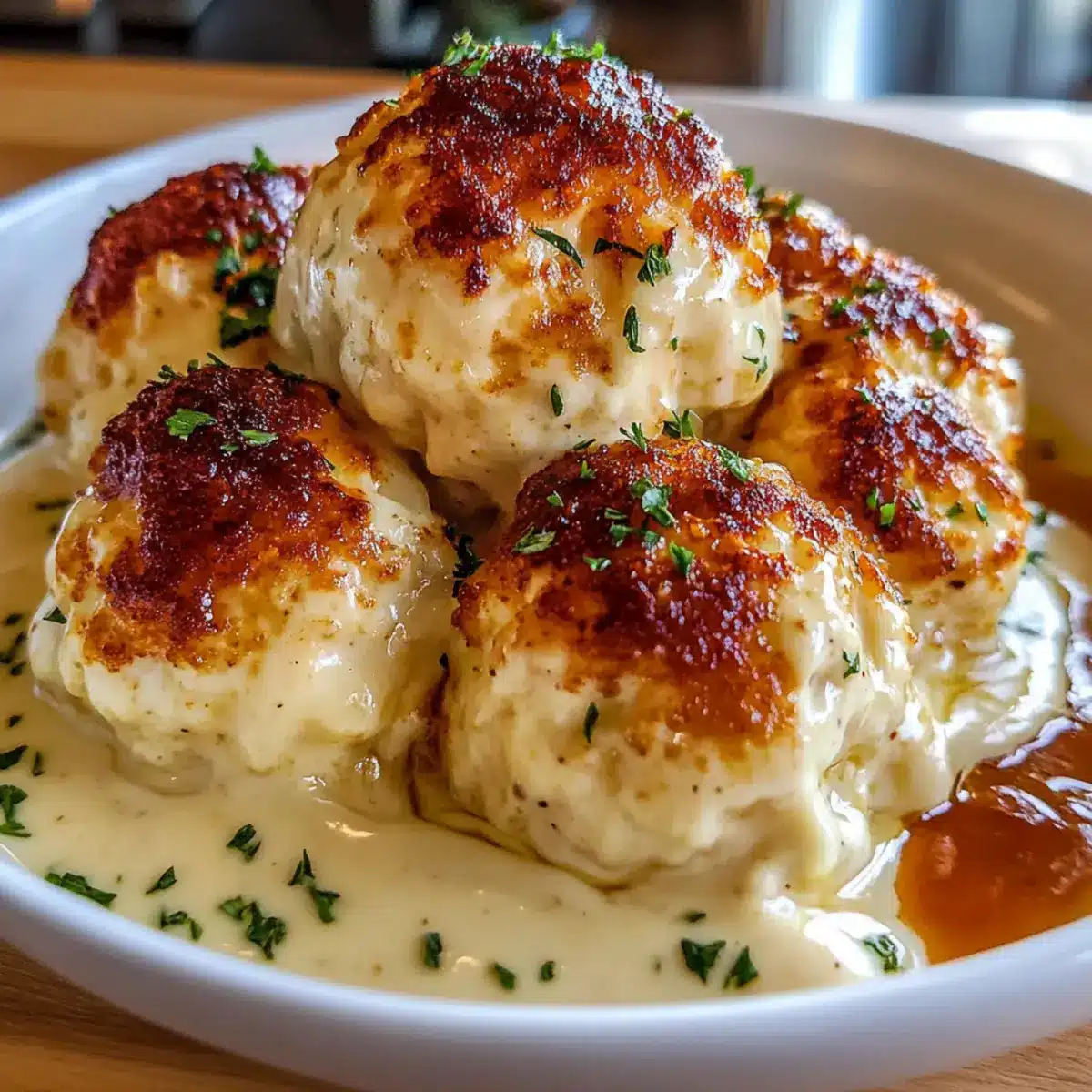 Parmesan Cloud Chicken Bombs