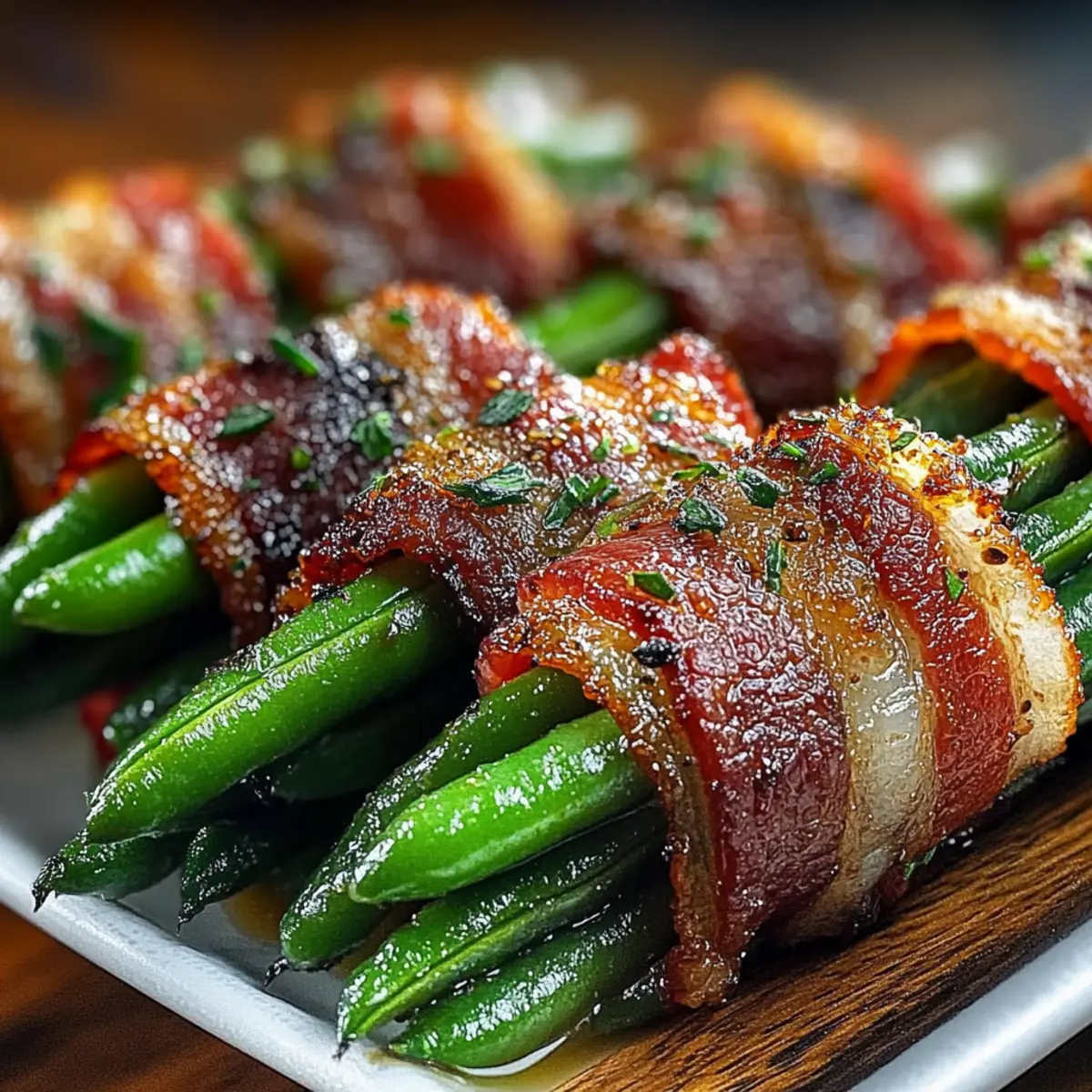 Bacon-Wrapped Green Bean Bundles