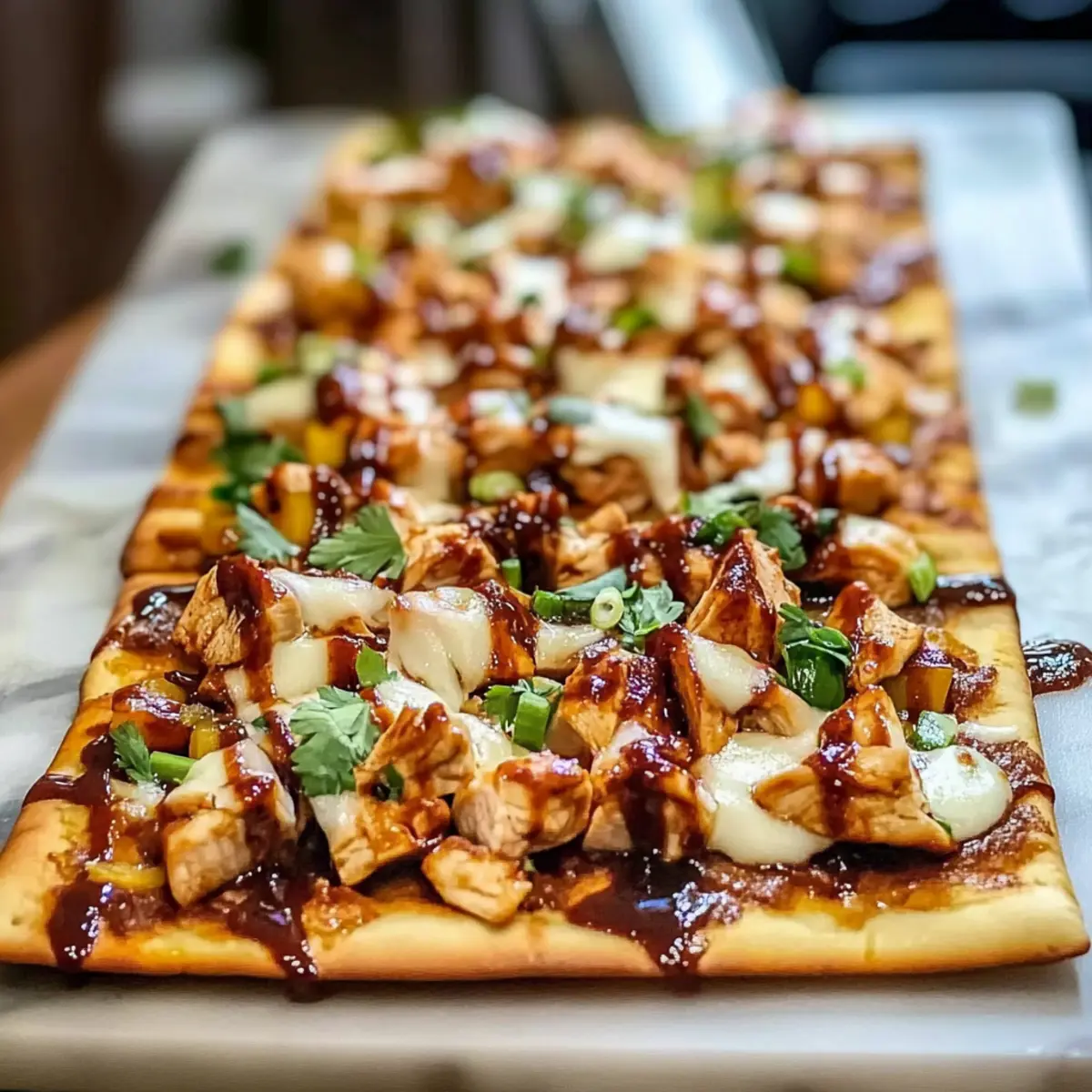 High Protein BBQ Chicken Flatbread