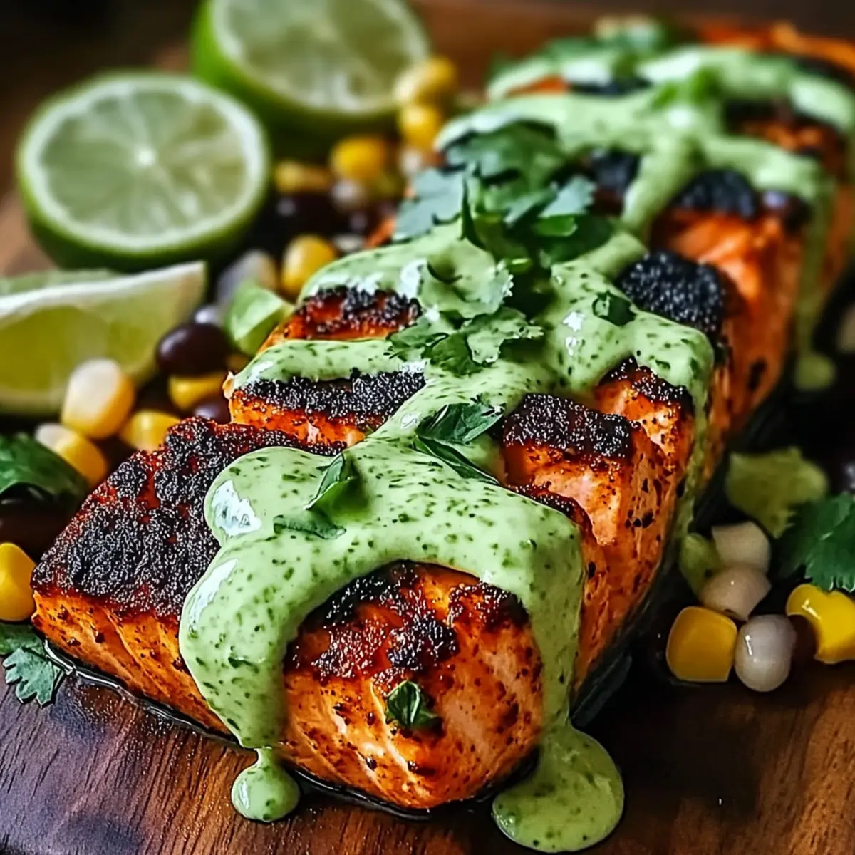 Cajun Salmon Avocado Lime