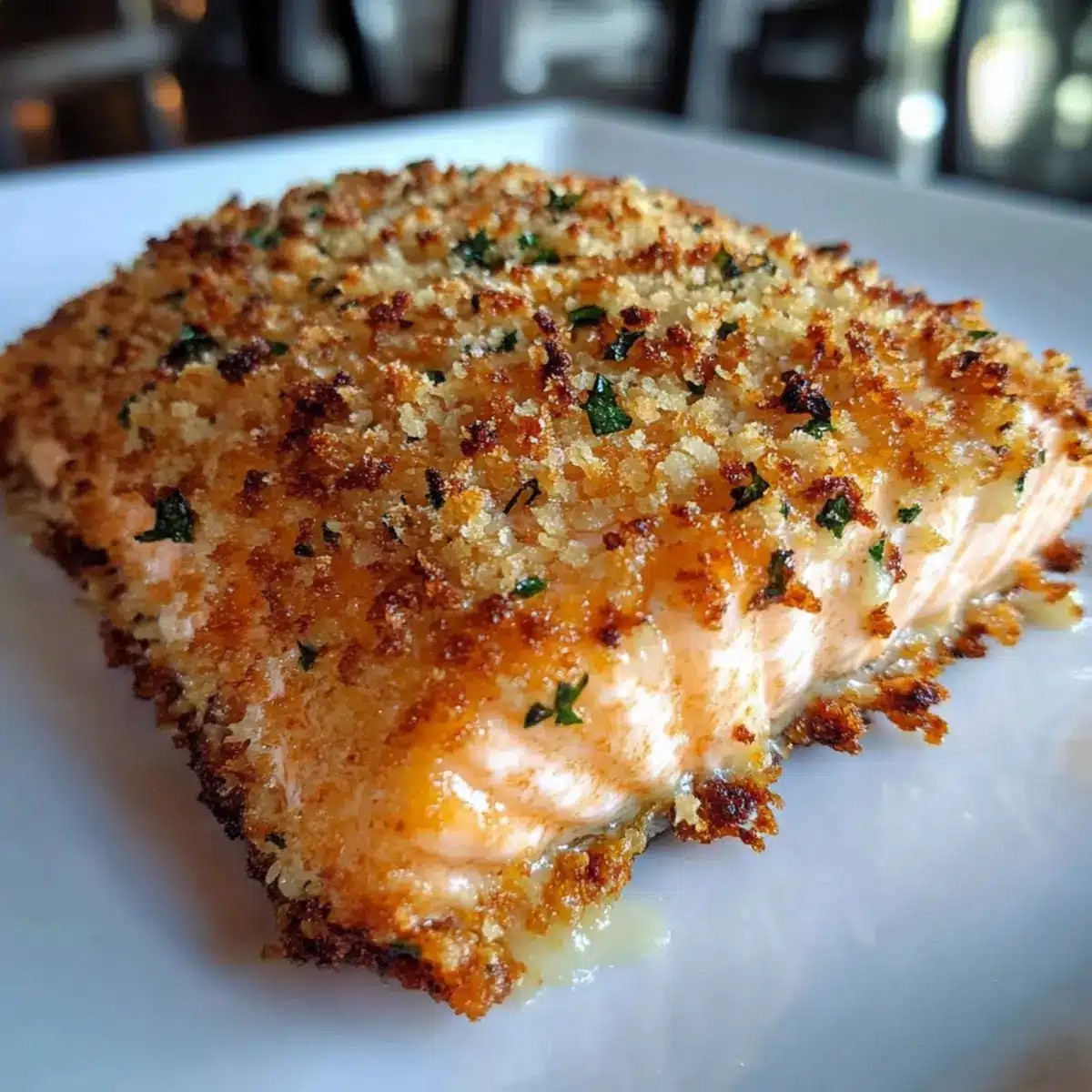 Parmesan Crusted Baked Salmo