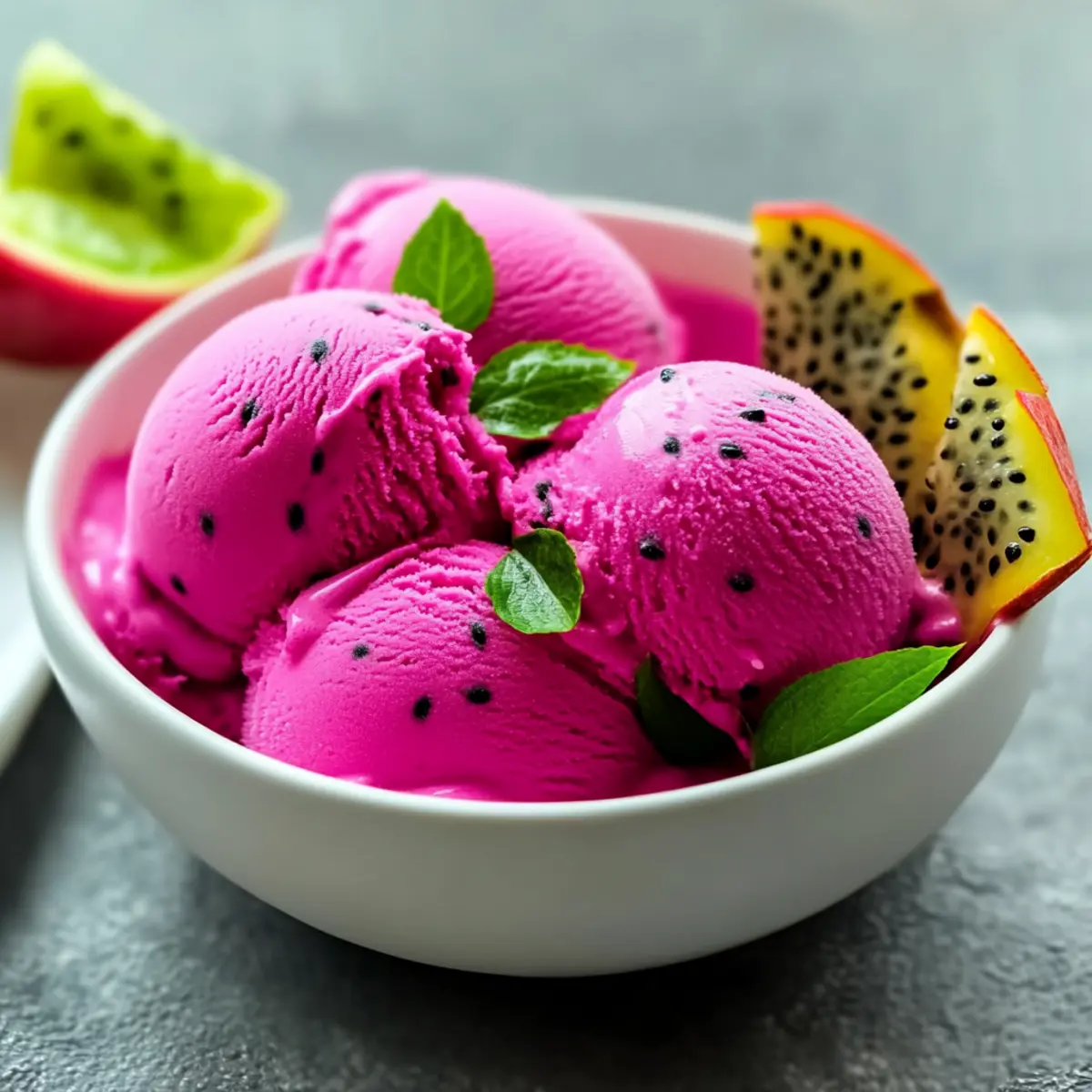 Dragon Fruit Ice Cream