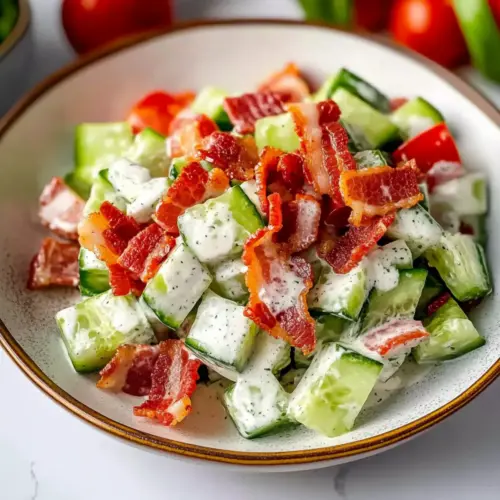 Cucumber Salad with Bacon
