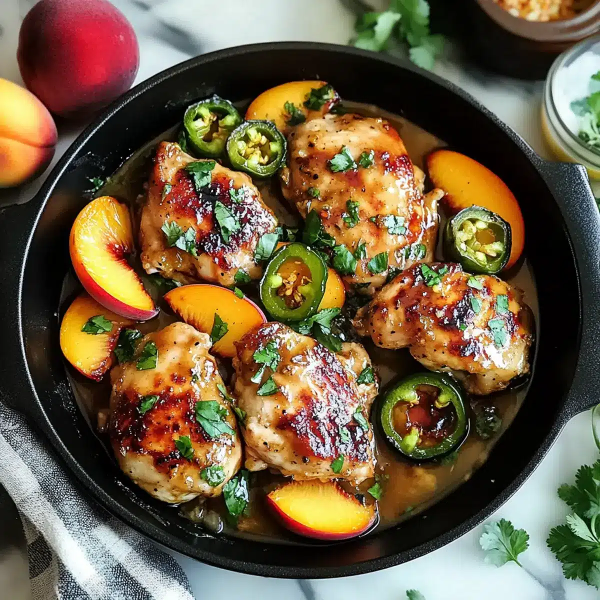 Jalapeno Peach Chicken