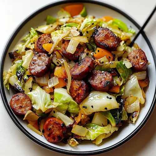 Sausage and Cabbage Stir Fry