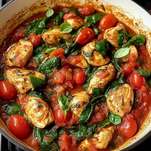 Healthy Chicken Pomodoro Skillet
