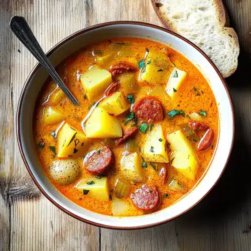Spanish Potato Soup with Chorizo