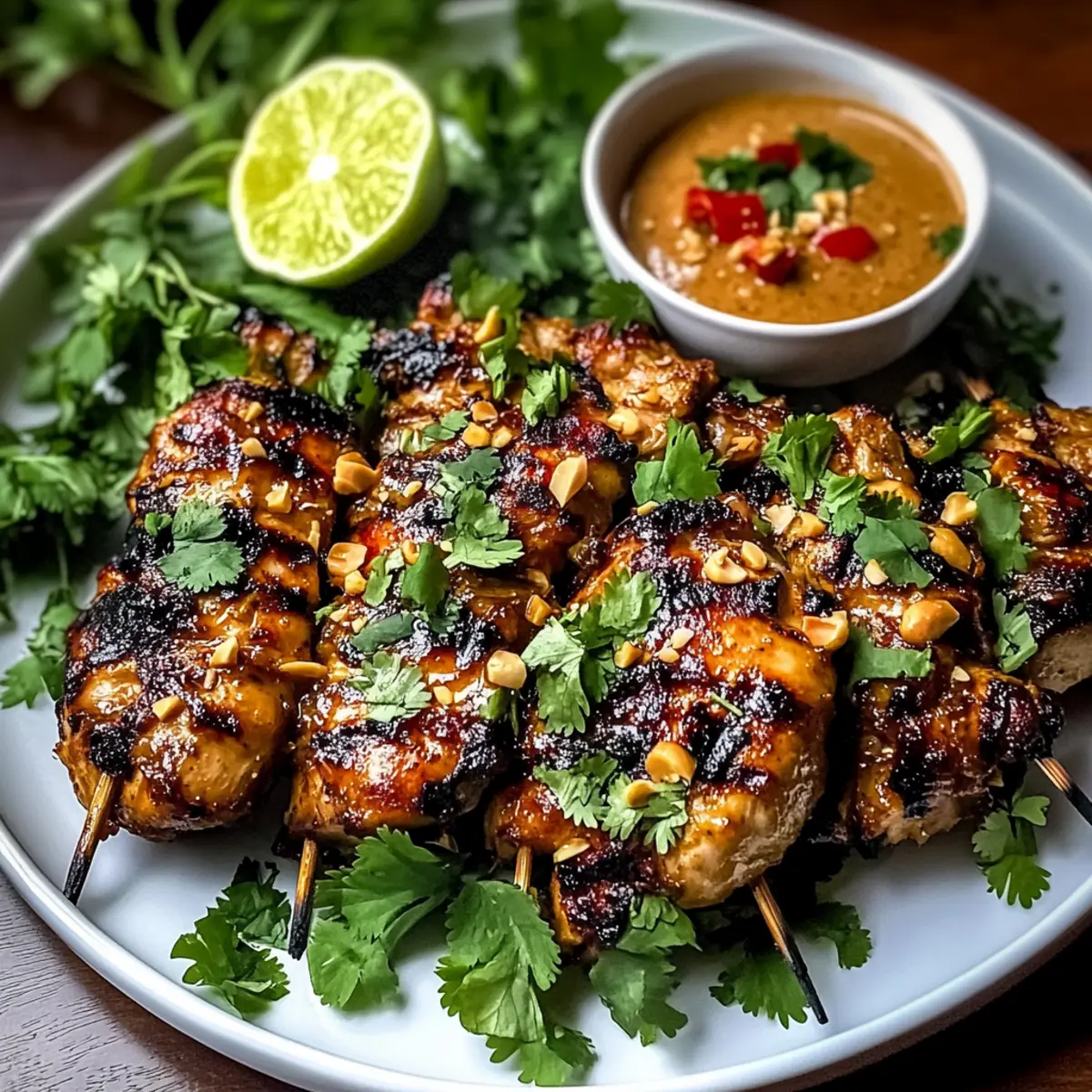Spicy Thai Grilled Peanut Chicken