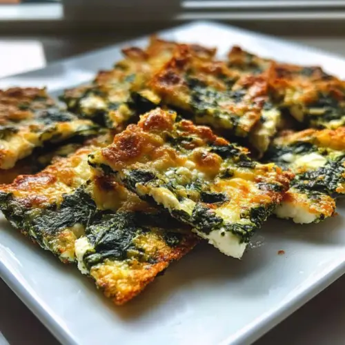 Spinach and Feta Cheese Crisps