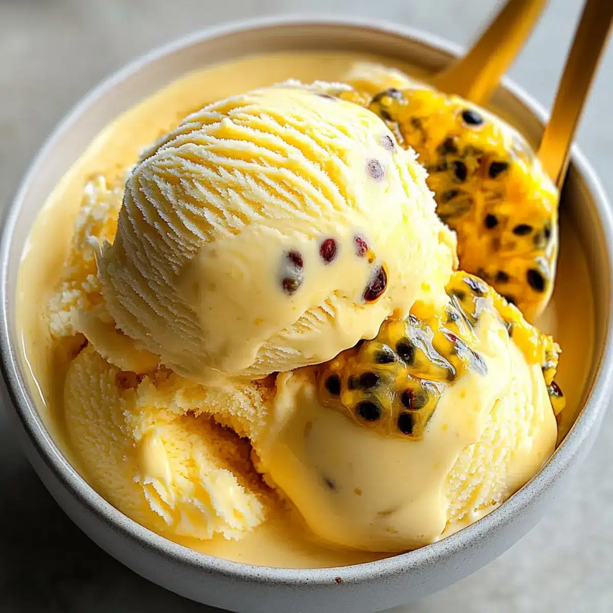 Passionfruit Ice Cream