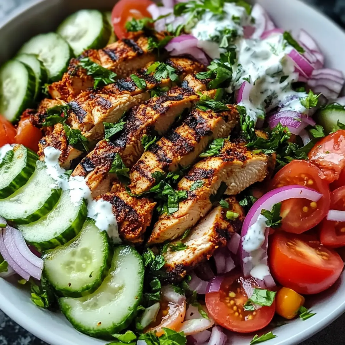 Spiced Grilled Chicken Salad