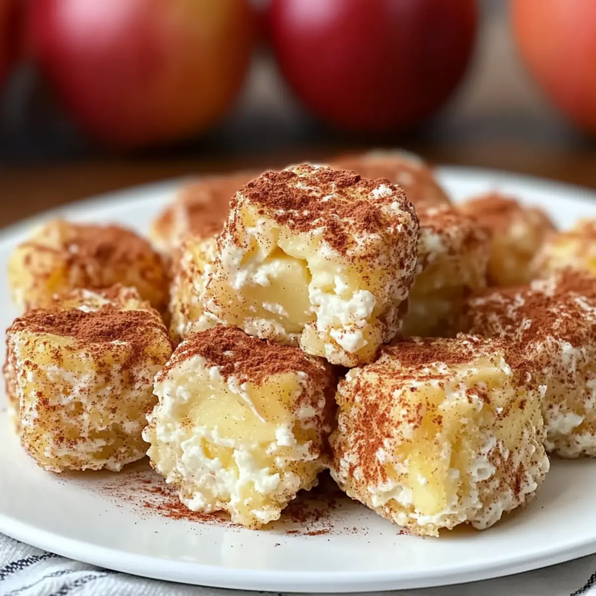Cinnamon Apple Cottage Cheese Bites
