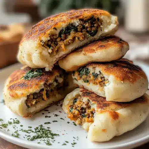 Vegan Stuffed Potato Cakes Recipe