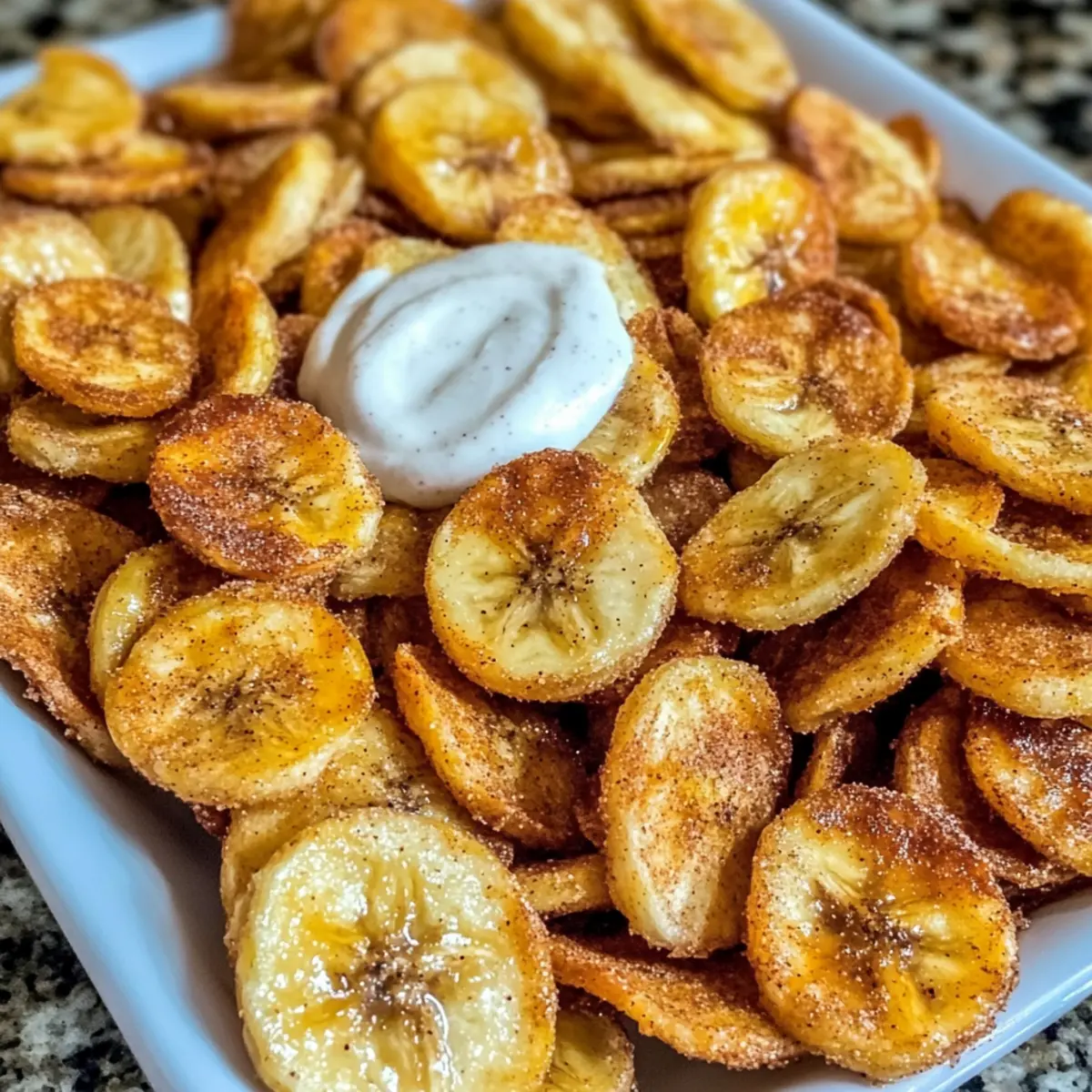 Cinnamon Air Fryer Banana Chips