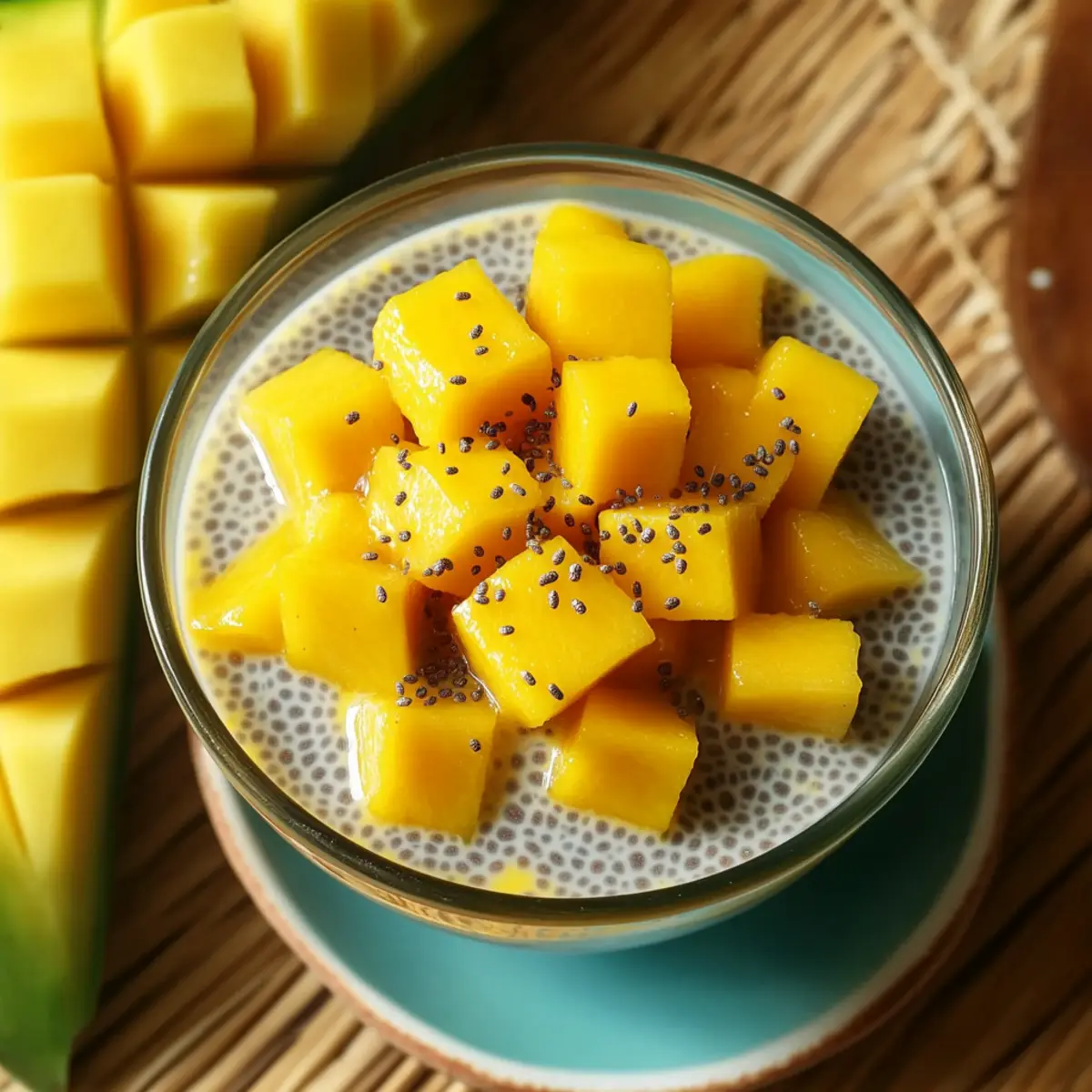 Homemade Mango Chia Pudding Cups