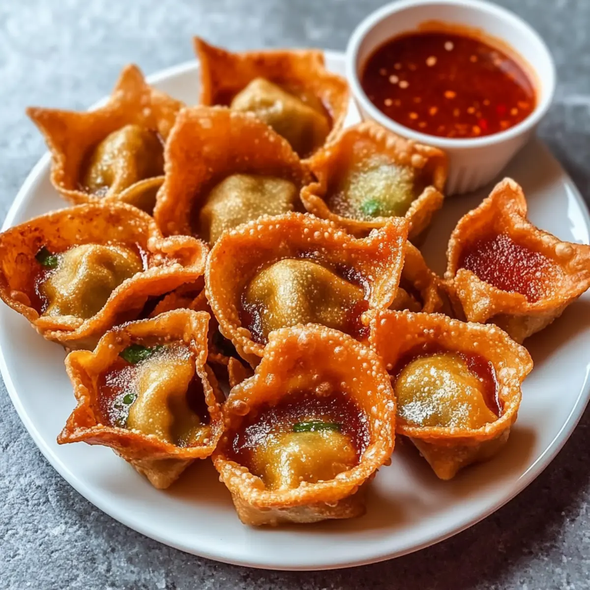 Crispy Curry Vegetable Wontons