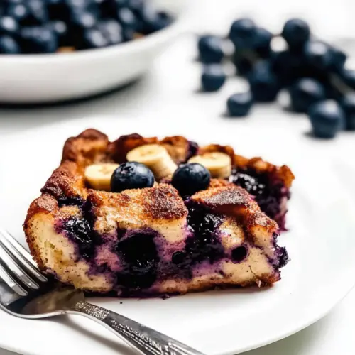 Healthy Blueberry French Toast Casserole