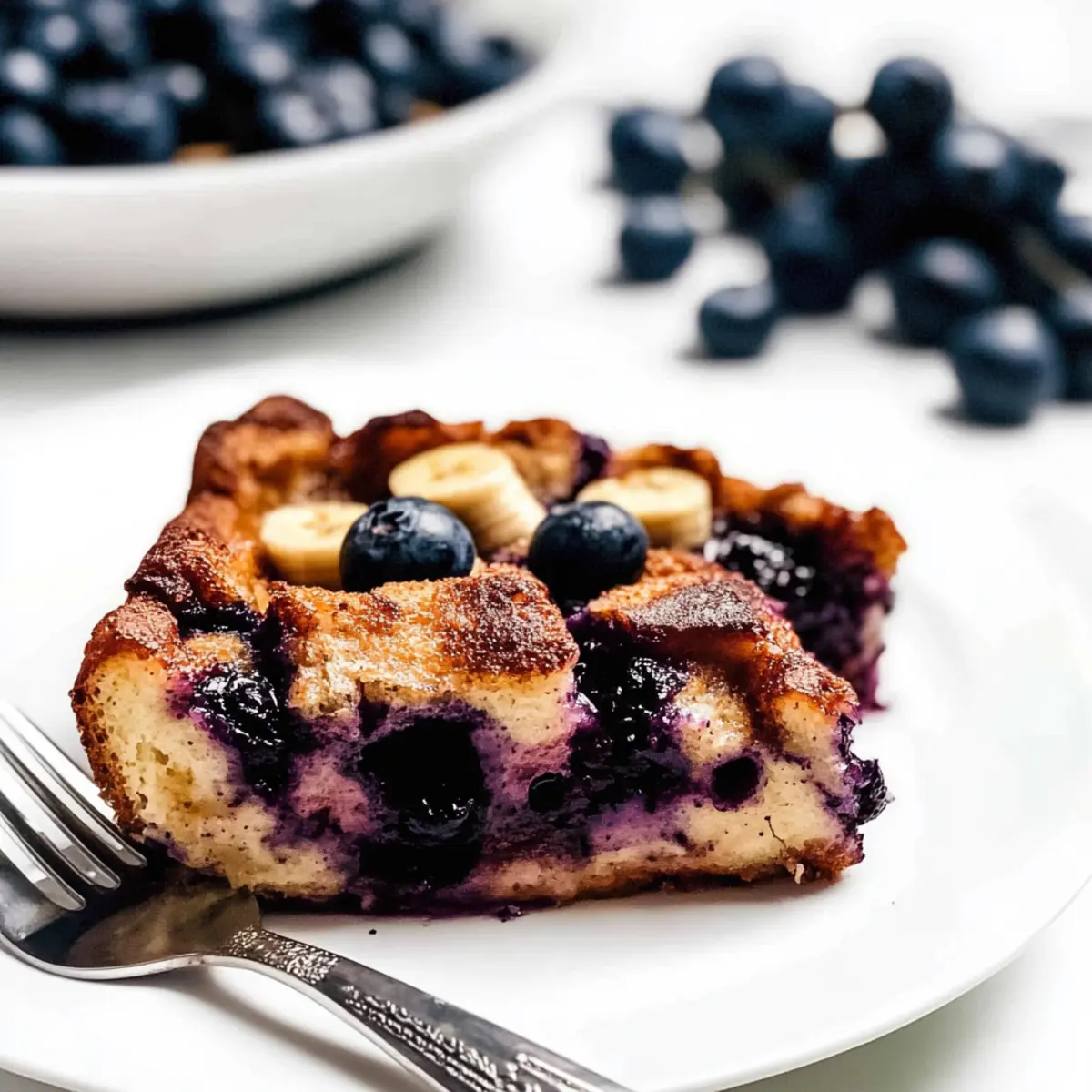Healthy Blueberry French Toast Casserole
