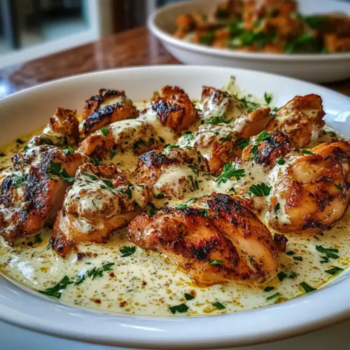 Turkish Chicken with Creamy White Sauce