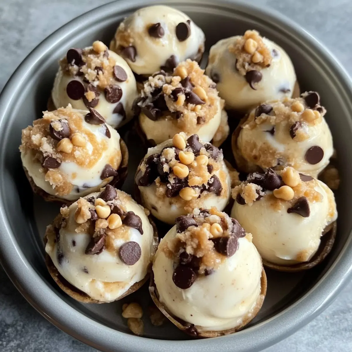 Frozen Peanut Butter Greek Yogurt Bites