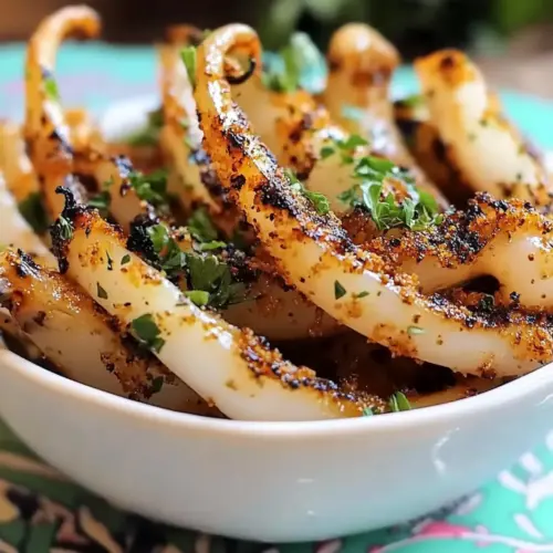 Garlic Parsley Grilled Squid Tapas